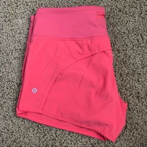 Lululemon pink running shorts - size 8